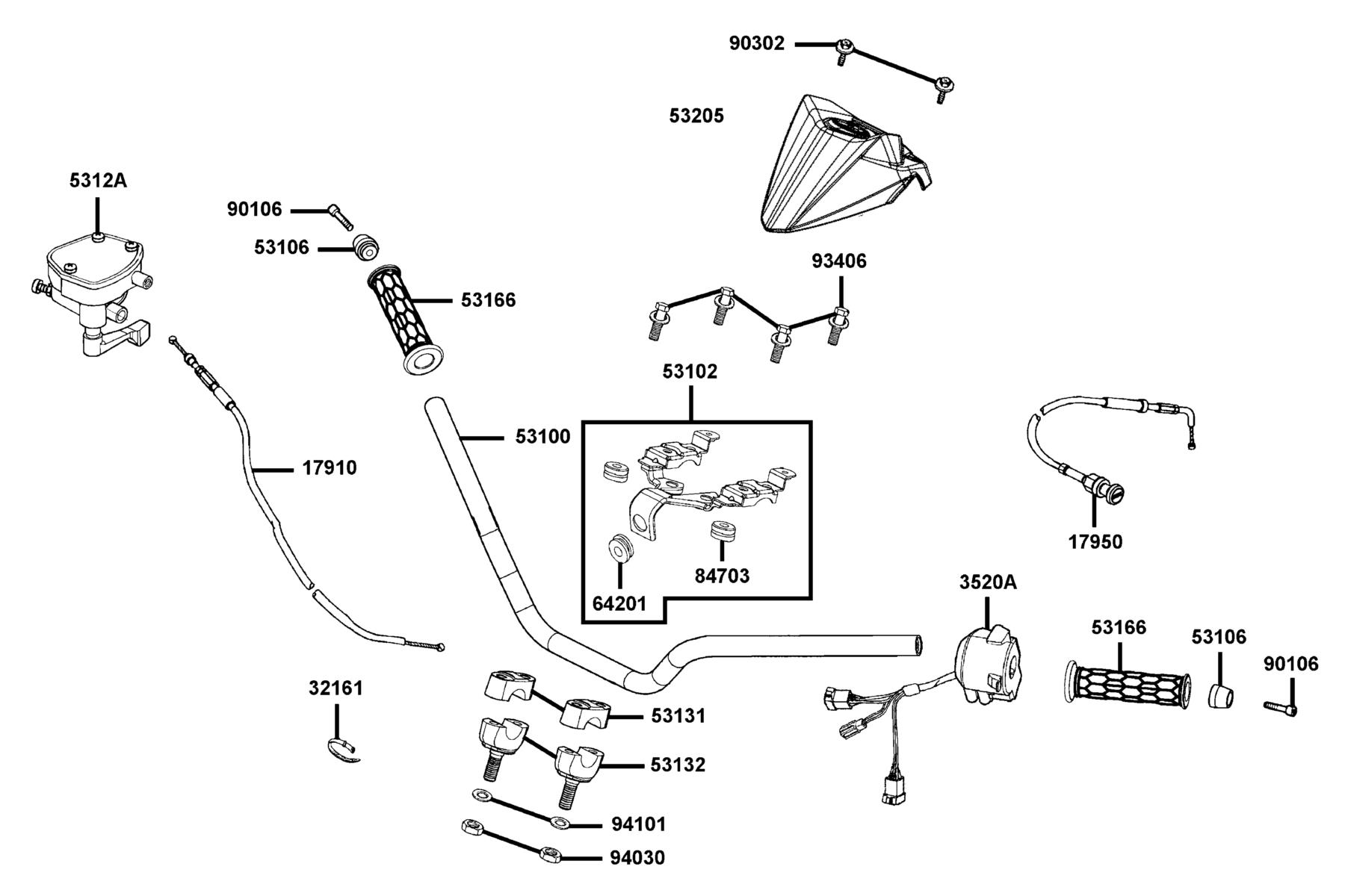 MONGOOSE 270I 2026EPA Handle Steering parts diagram