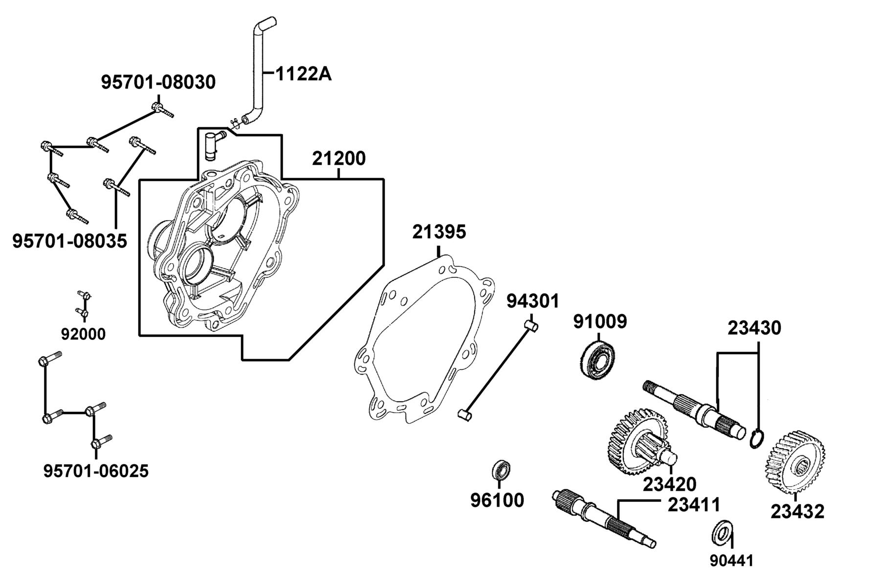X-TOWN300i ABS (2019) Transmission parts diagram